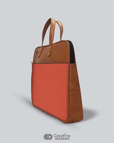 Geometry Design Luxurious Laptop Bag Made Using Vegan Leather ...