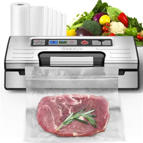 Amazon.com: Gasbye Vacuum Sealer Machine, 90kPa Food Sealer with Double ...
