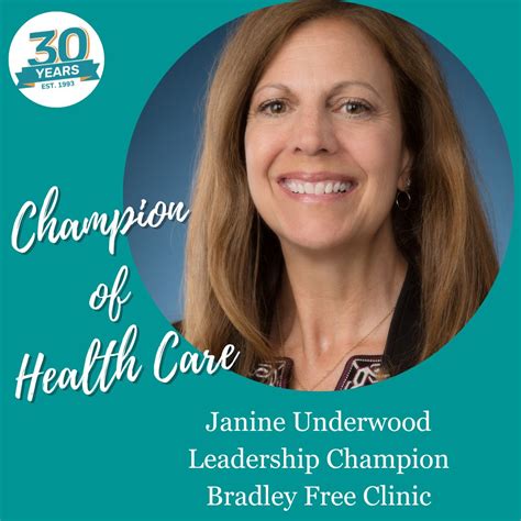 So proud of Janine and the work being done at Bradley Free Clinic ...