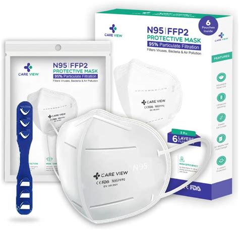 careview White N95 | FFP2 Protective Mask with Ear Loops Filters ...