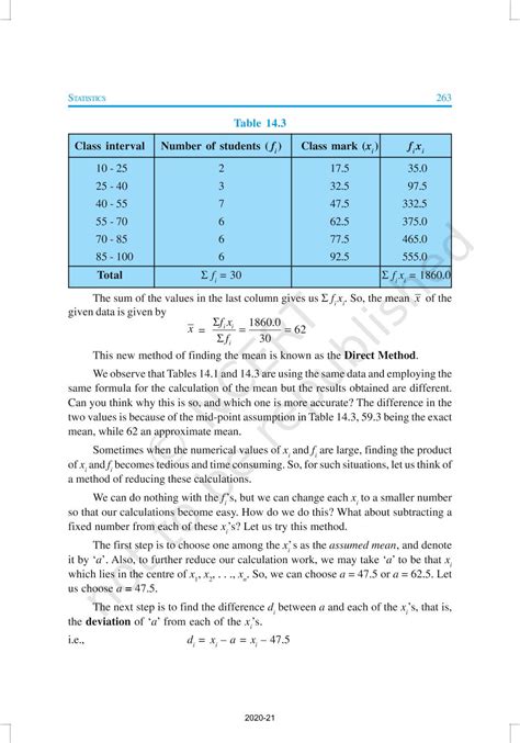 Statistics - NCERT Book of Class 10 Mathematics