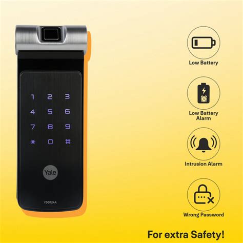 YDD 724A Series, Biometric Smart Lock with 4-in-one access, Deadbolt R ...
