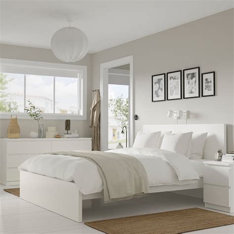MALM bedroom furniture, set of 4, white, 160x200 cm (63x783/4") - IKEA