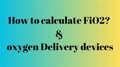 Image result for FiO2 SpO2 Explained