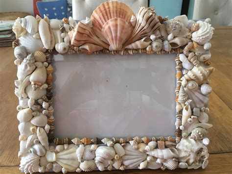 Handmade seashell picture frame shell photo frame seashells etsy – Artofit