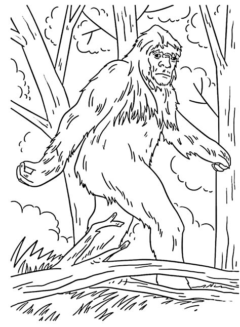 30+ Bigfoot Coloring Pages - Free Printable PDF & Online Coloring