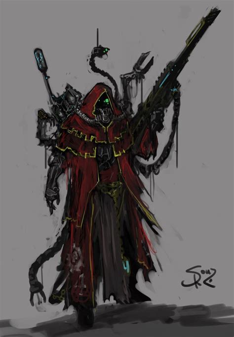 Tech priest art by alex boca – Artofit