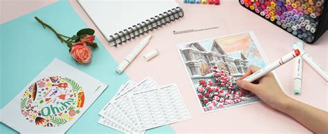 Ohuhu Alcohol Markers - Double Tipped Art Marker Set for Artist ...