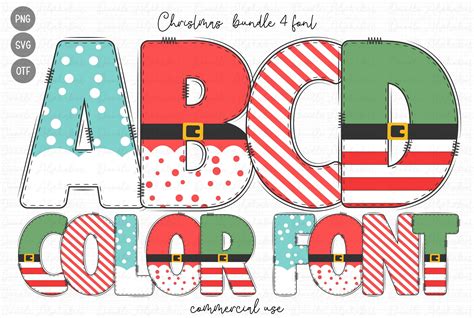 Christmas Font by Doodle Alphabet · Creative Fabrica