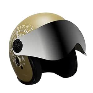 Turtle Helmet Star with Visor Open Face Design with Scratch Resistive ...