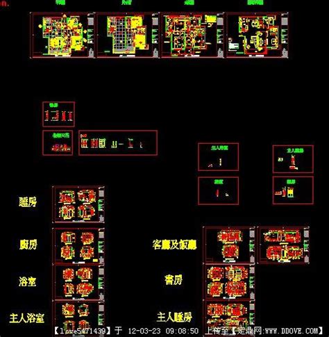 室内家装现代风格cad施工图设计图图纸（布局）图片_室内装修_编号7573171_红动中国