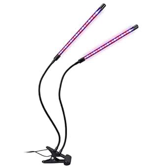 Buy 20W 40LEDs Grow Light with Blue Red Light Bulbs 3/9/12H Timer 9 ...