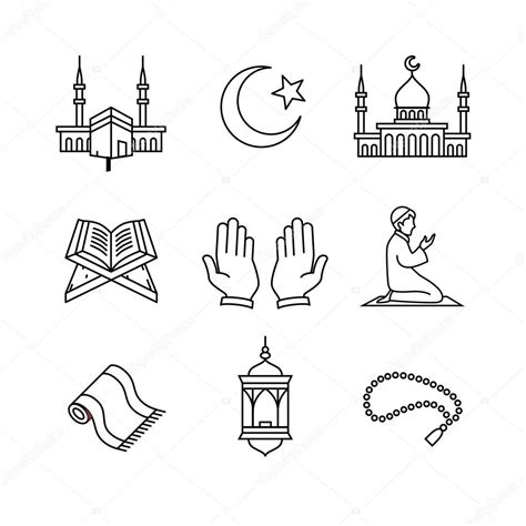 Islam icons set Stock Vector Image by ©IconicBestiary #88739282