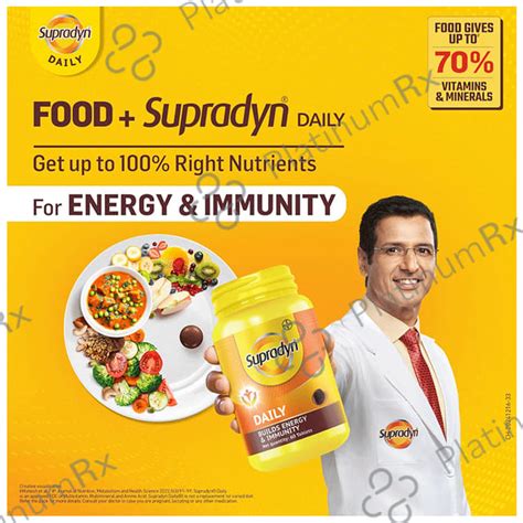 New Supradyn Daily Multivitamin Tablet 60s: View Uses, Side Effects ...