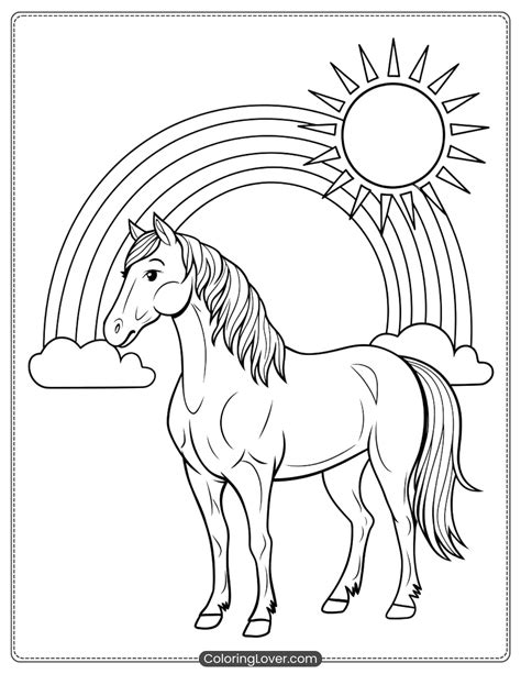 Free Horse Coloring Pages