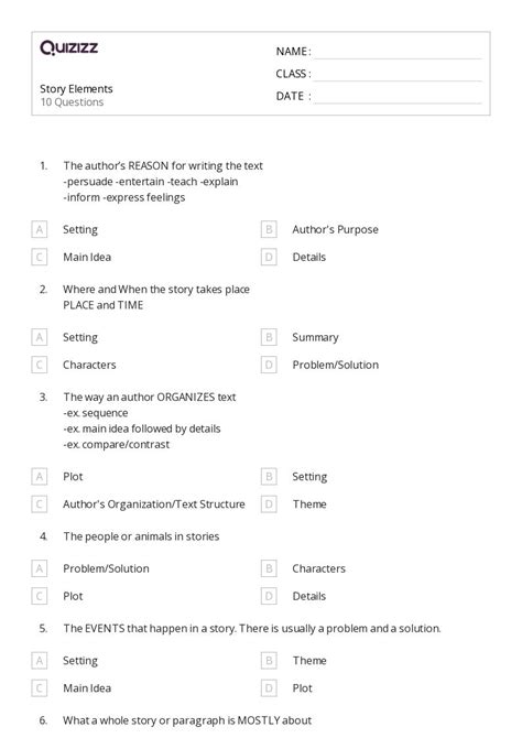 50+ Analyzing Story Structure worksheets for 4th Class on Quizizz ...