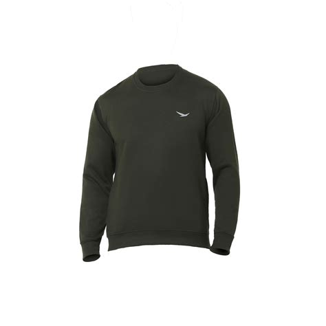 Buy Men Full Sleeve Olive Sweatshirt: TT Bazaar