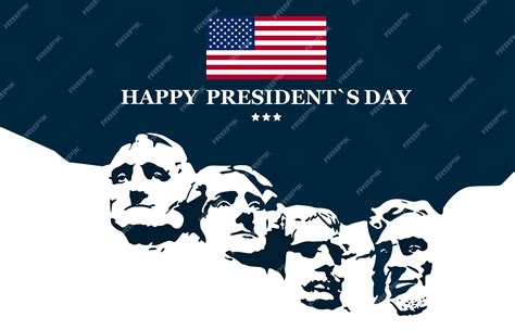 Premium Vector | Banner Happy Presidents day in United StatesPatriotic ...