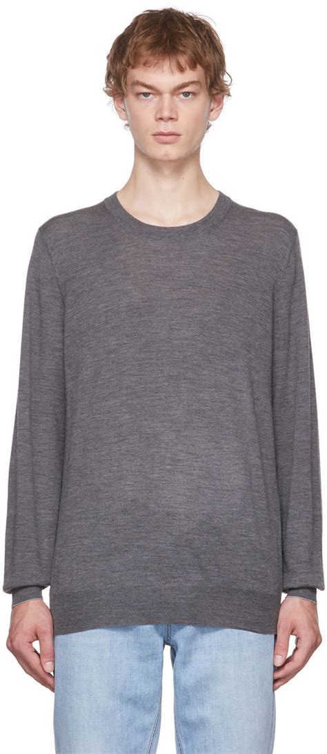 Brunello Cucinelli Gray Cashmere Sweater Brunello Cucinelli