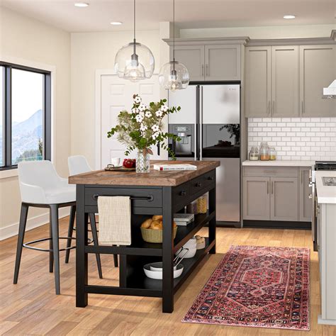 Elegant Black Kitchen Table Island for Modern Spaces