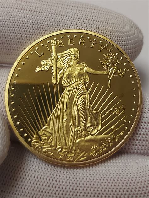 1 Oz American Eagle 50 Dollars Gold Plated Coin - Etsy UK