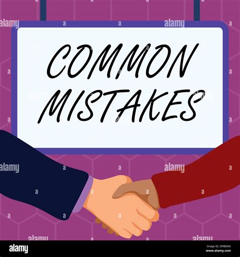 Text showing inspiration Common Mistakes, Concept meaning actions that ...