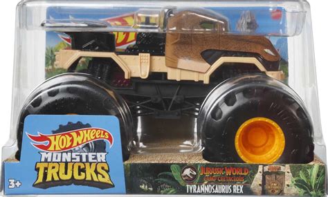 Buy Hot Wheels Monster Trucks Jurassic World T-Rex 1:24 Scale Die-Cast ...
