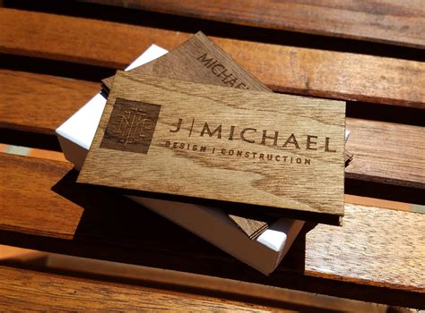 Wood Business Cards | Double Sided Business Cards | Engraved Wood ...