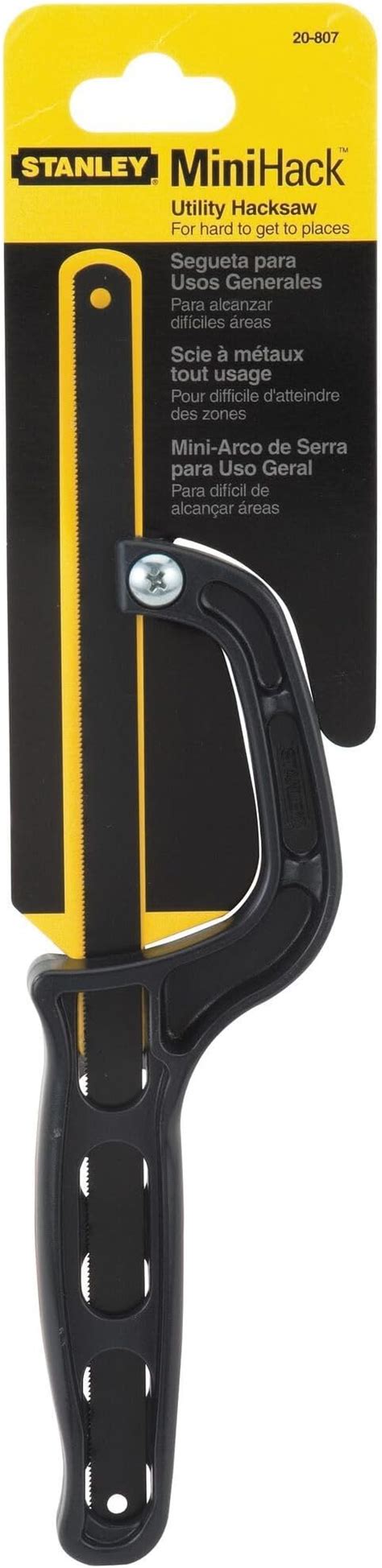 STANLEY 0-20-807 254mm/10'' Mini Hack Saw (Black) : Amazon.in: Home ...