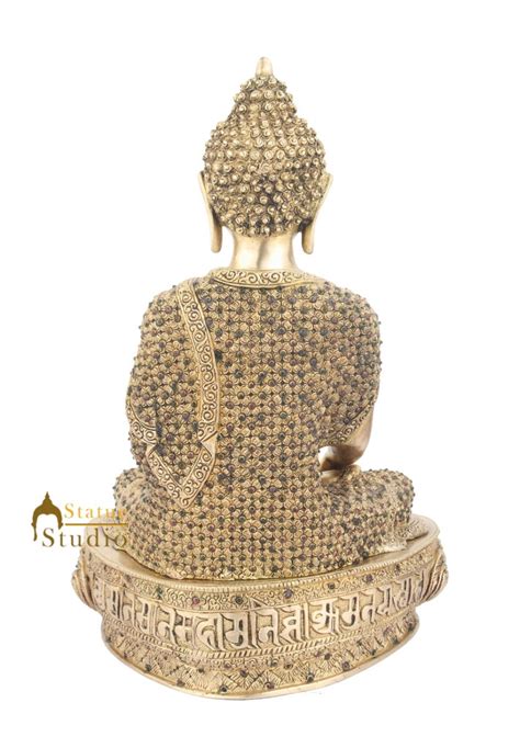 Indian Exclusive Brass Lord Buddha Sitting Masterpiece Décor For Sale ...