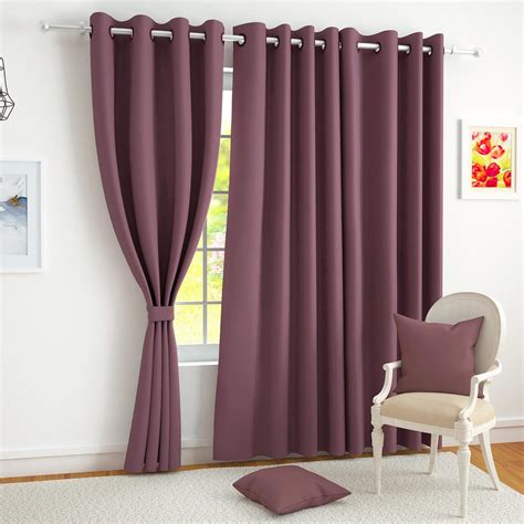Buy Story@Home Blackout Door Curtains 7 Feet Long Set of 2 | Solid ...