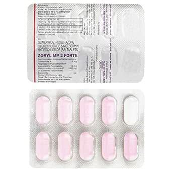 Zoryl MP 2 Forte - Strip of 10 Tablets : Amazon.in