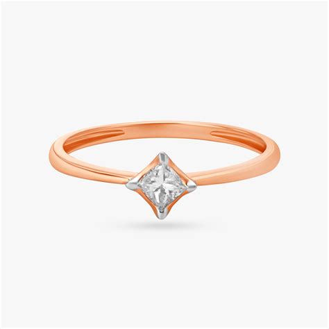 Dainty Geometric Diamond Ring