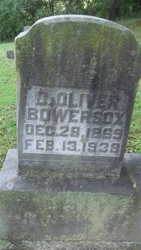 Daniel Oliver Bowersox (1869-1938) - Mémorial Find a Grave
