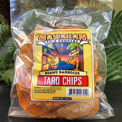Hawaiian Chip Company Kiawe Barbecue Taro Chips - Small 4.oz Bag | Dip ...