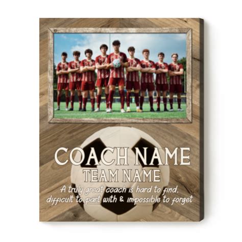 Personalized Picture Gift For Soccer Coach Canvas, Soccer Coaches Gifts ...