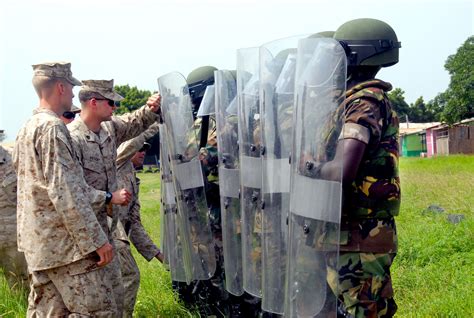 Marines conduct non-lethal training during U.S. Army Africa's Western ...