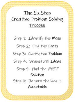 Creative Problem Solving Worksheets 的图像结果