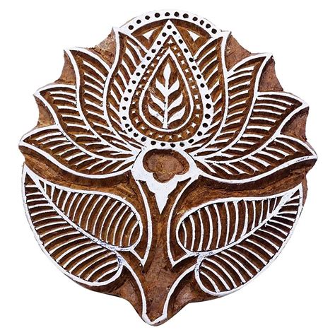 IFA Craft Wooden Printing Stamps and Blocks for Textile Print,Butique ...