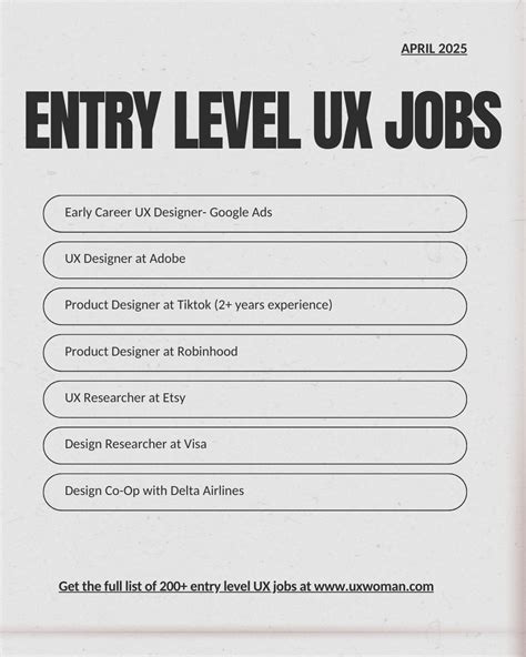 Entry Level Ux Jobs