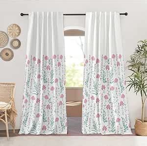 Buy Tranquebar Curtain Co. Cotton Curtains 7 Feet Long Set of 2, 60-65% ...