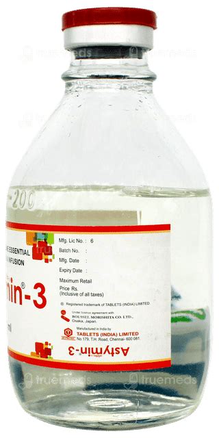Astymin 3 Infusion 200 Ml - Uses, Side Effects, Dosage, Price | Truemeds