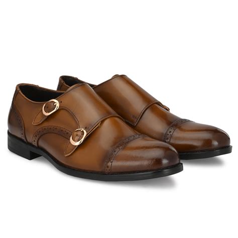 Formal Leather Buckled Monk Shoes For Men – Egoss Shoes