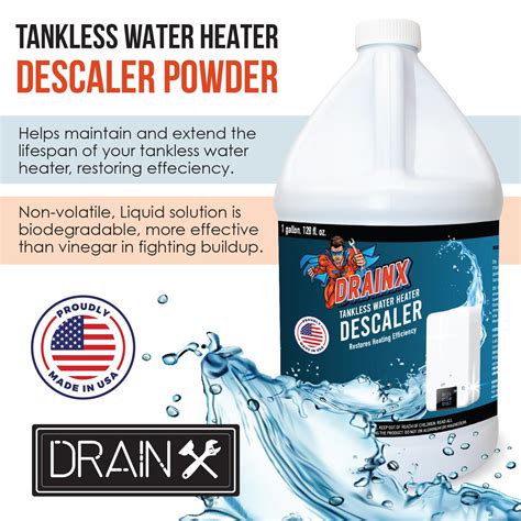 Snapklik.com : DrainX Tankless Water Heater Descaling Solution Highly ...