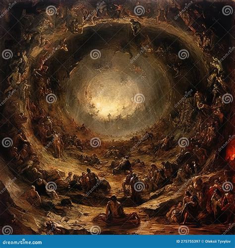 9 Circles of Dante S Hell Painting Stock Illustration - Illustration of agony, cycle: 275755397