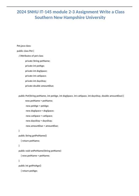 Rezultat imagine pentru 2 3 Assignment Write a Class