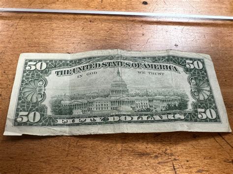 1985 $50 Fifty Dollar Old Currency Vintage Federal Note Serial ...