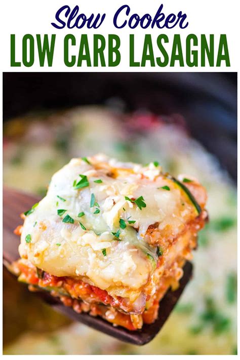 Crock Pot Low Carb Lasagna Recipe   Well Plated by Erin