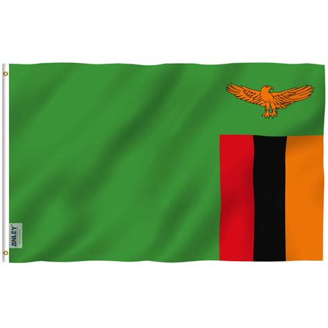 Zambia Flag Button