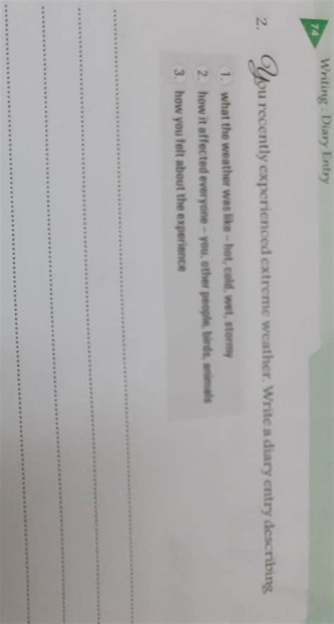 write a diary entry - Brainly.in